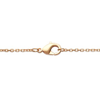 Collier Brillaxis plaqué or solitaire oxyde 6 mm