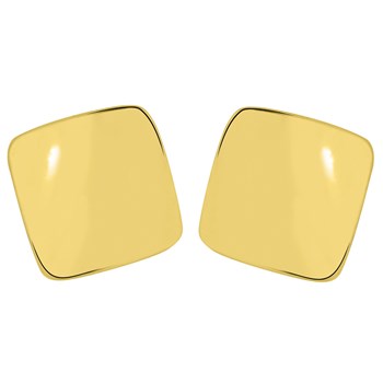 Boucles d'oreilles carrées or jaune 9 carats