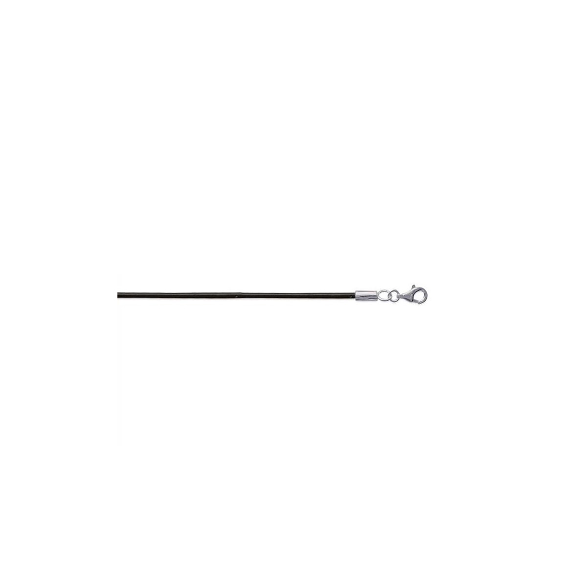 Cordon Brillaxis coton noir 55 cm
