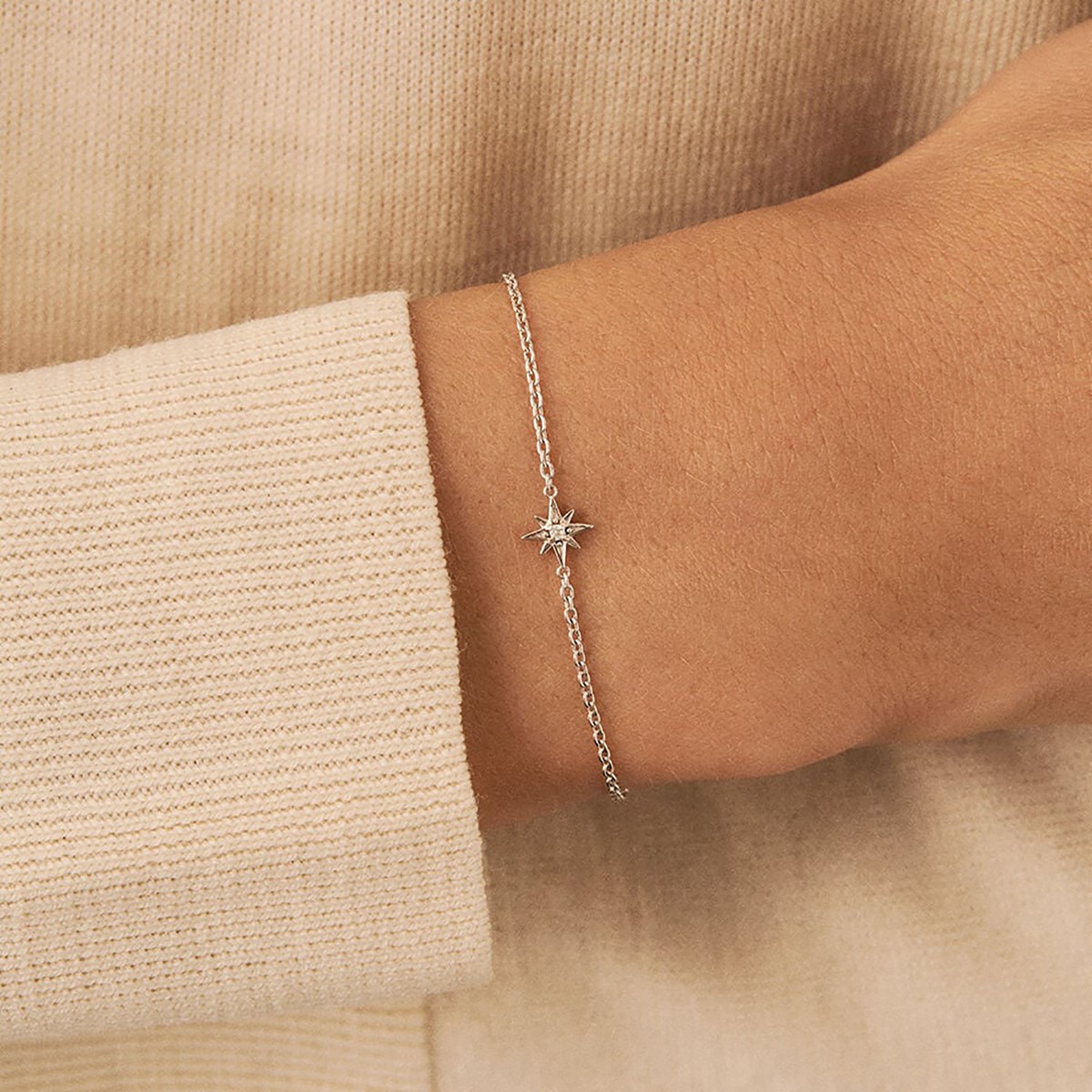 Bracelet souple Agatha Ourse en argent - vue 2