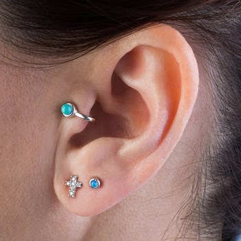 Piercing Agatha Cruz en argent et oxyde de zirconium