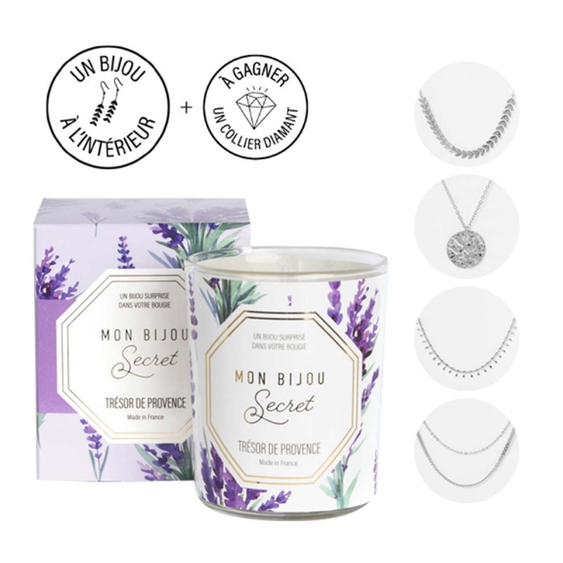 Bougie bijou LAVANDE Collier - vue 2