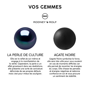 Bracelet Triple Rang SHAMAN, Véritable Perle de Culture Colori Black Tahiti, Agate Noire Matte , Argent 925