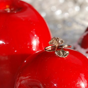 Bague ouverte en plaqué or GINKGO - Bijoux Privés Discovery