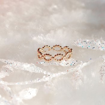Bague en plaqué or NORA - Bijoux Privés Discovery