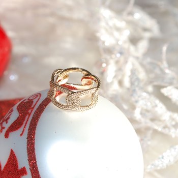 Bague en plaqué or jaune AVA - Bijoux Privés Discovery