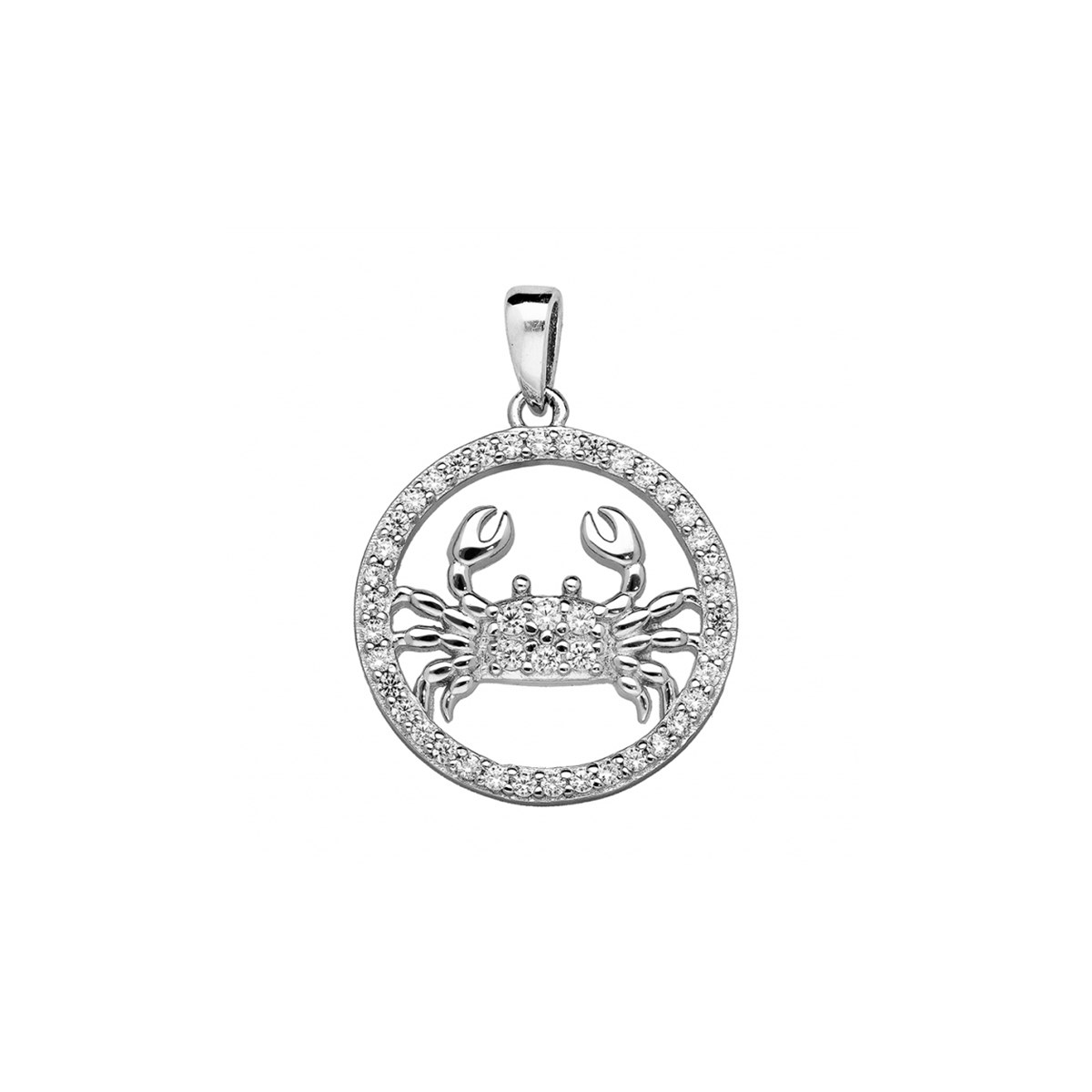 Pendentif Zodiaque Cancer - Argent