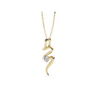 Pendentifs Spiral - Doré et Cristal