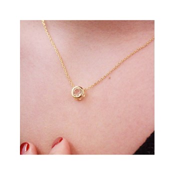 Moon pendants - Gold and Crystal