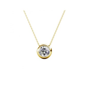 Moon pendants - Gold and Crystal