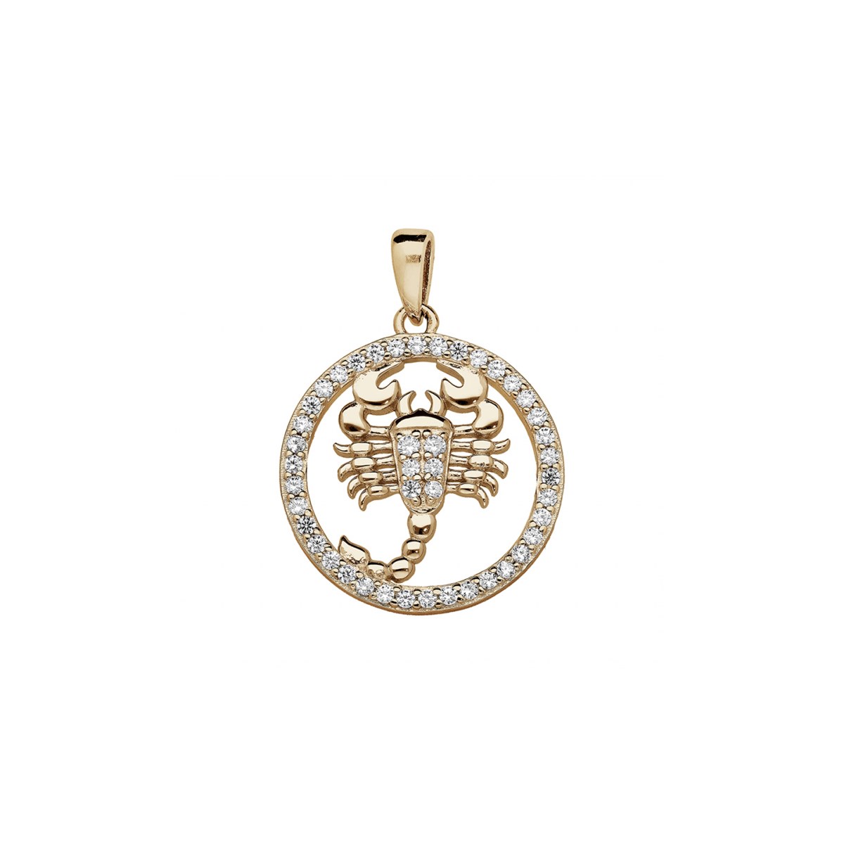 Pendentif Zodiaque Scorpion - Vermeil