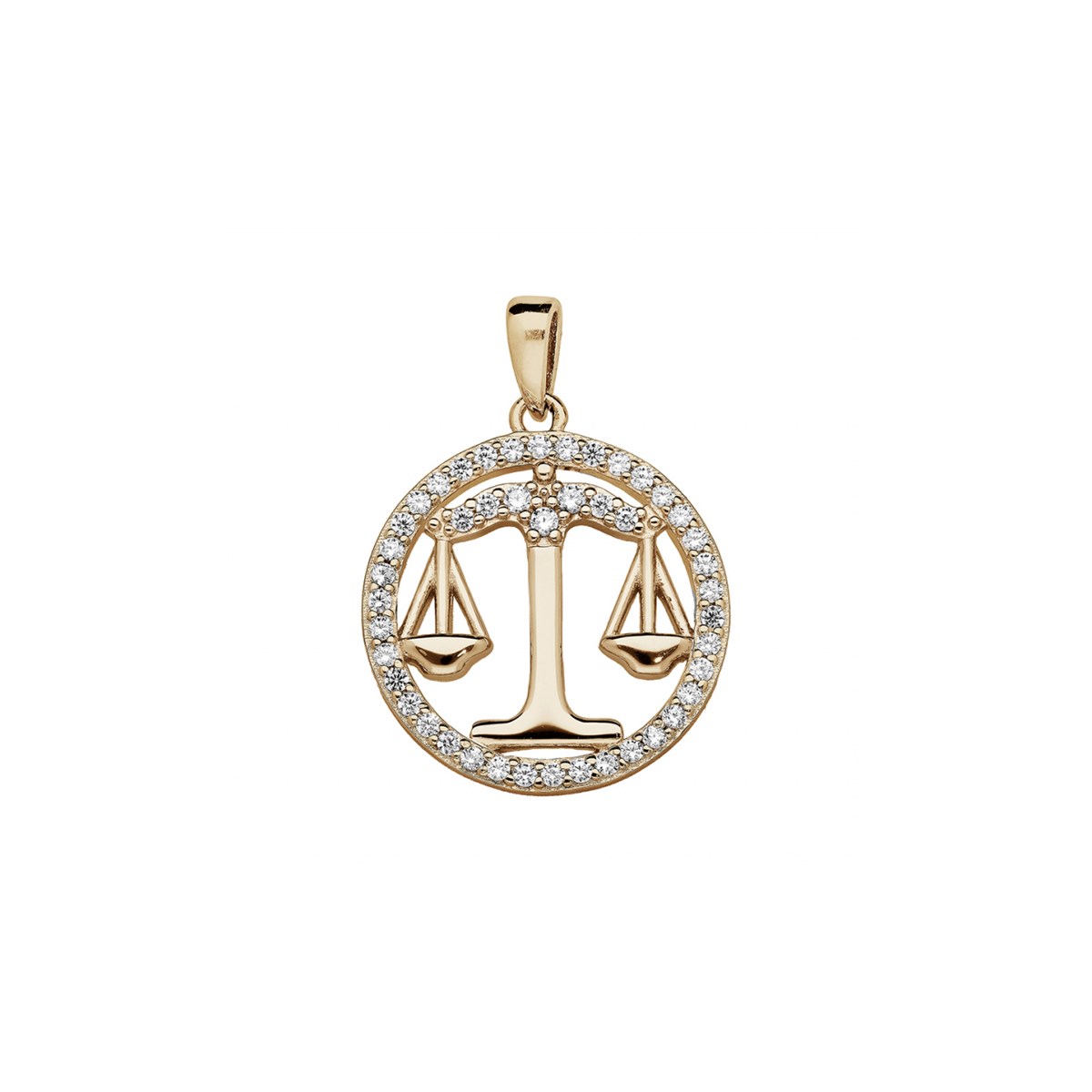 Pendentif Zodiaque Balance - Vermeil