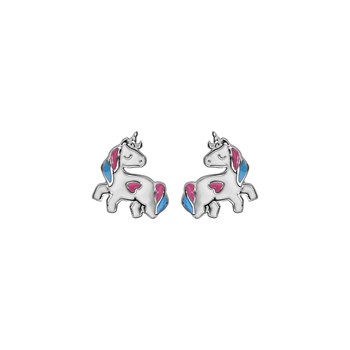 Boucles d'oreilles licornes - Argent
