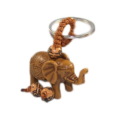 Collier enfant éléphant rouge – Perle de vie