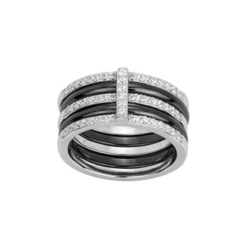 Bague Norah en Argent avec oxyde de zirconium blanc
