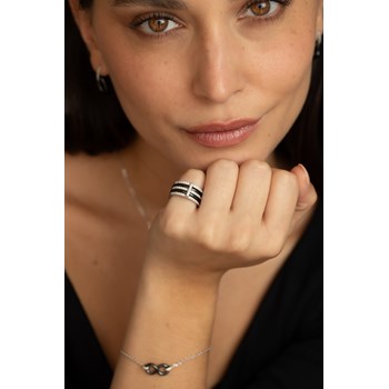 Bague Norah en Argent avec oxyde de zirconium blanc