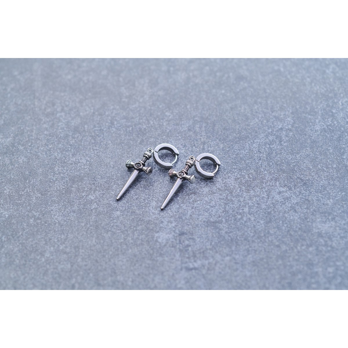 Boucles d'oreilles pendantes Jules en Acier 316L - vue 3