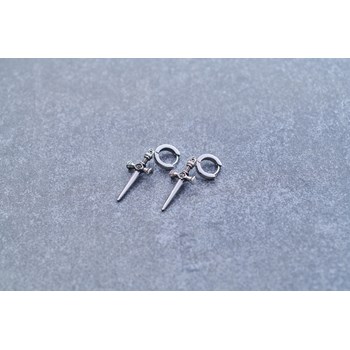 Boucles d'oreilles pendantes Jules en Acier 316L