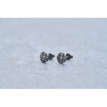 Boucles d'oreilles puces Rohan en Acier 316L
