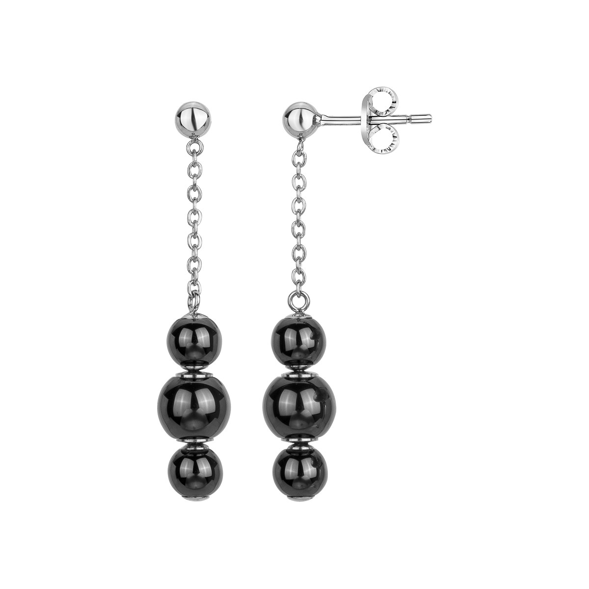 Boucles d'oreilles pendantes Serenity en Acier 316L