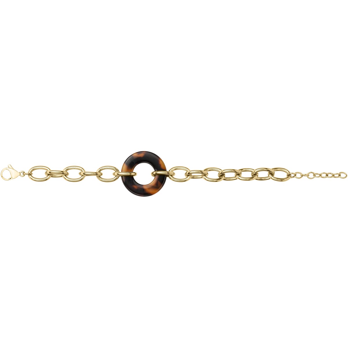Bracelet souple mono-motif Diana en Acier