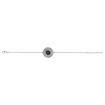 Bracelet souple mono-motif Eva en Acier