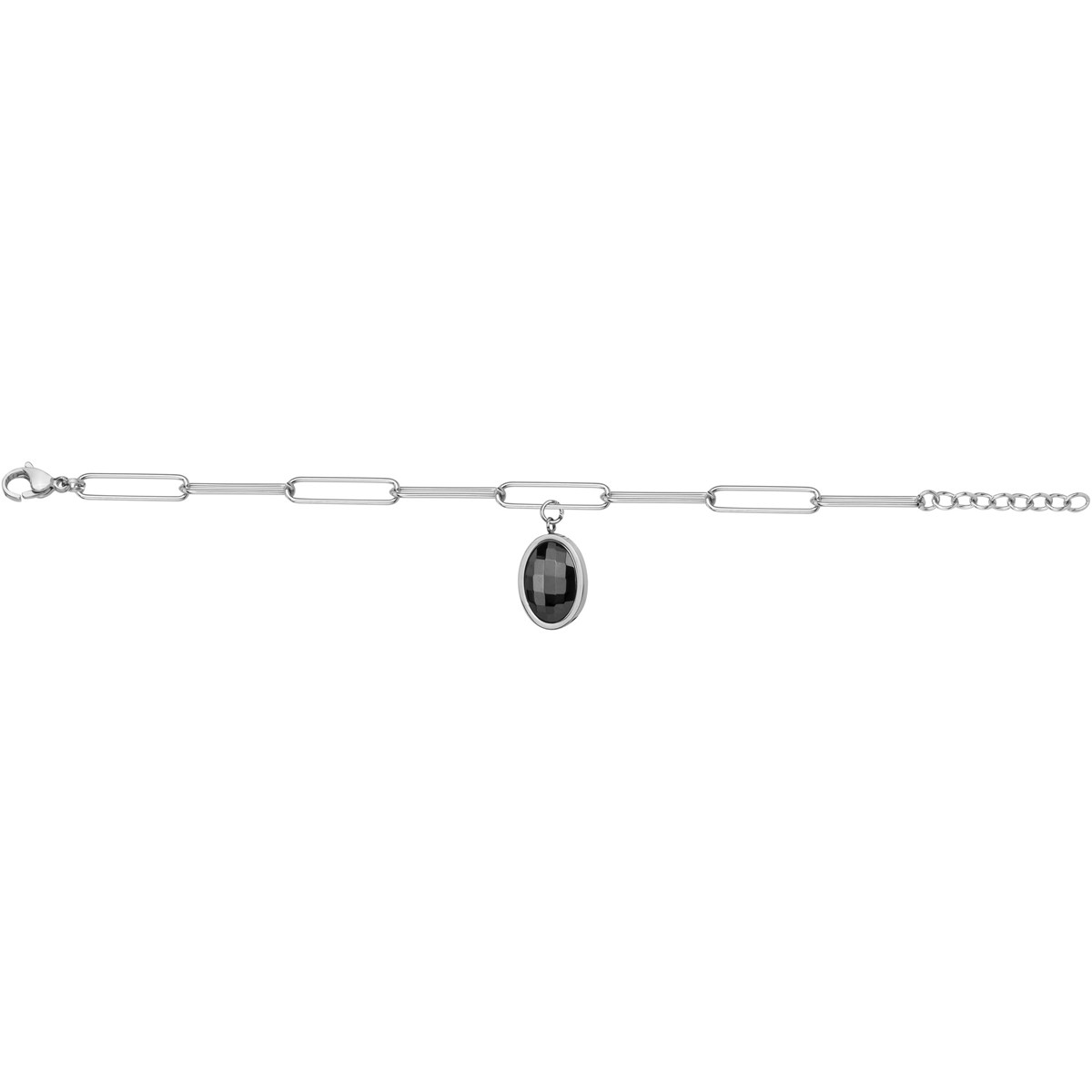 Bracelet souple mono-motif Maria en Acier