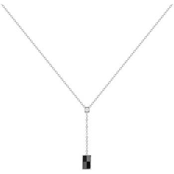 Collier Y Zoey en Argent avec oxyde de zirconium blanc
