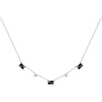 Collier multi-motifs Zoey en Argent avec oxyde de zirconium blanc