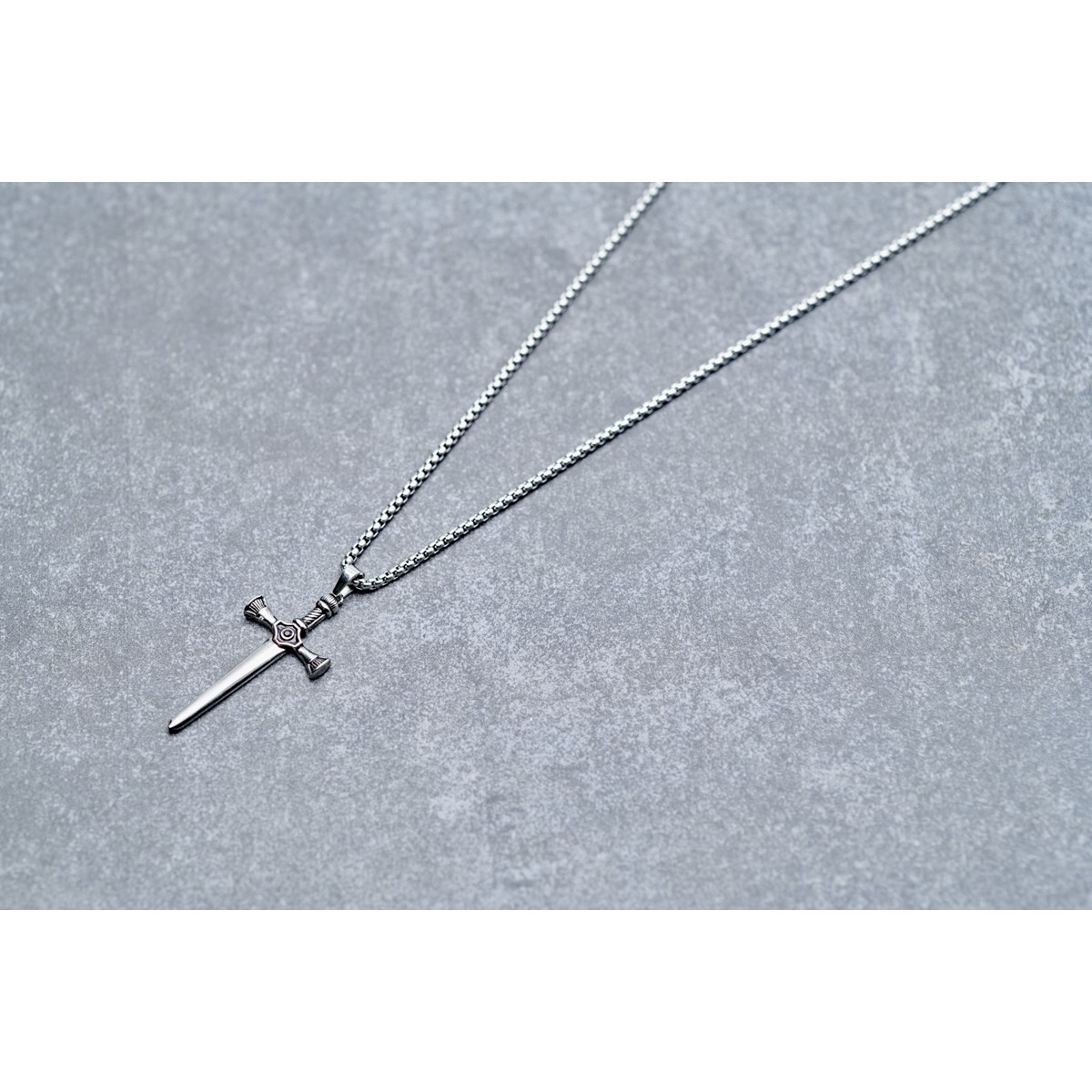 Collier mono-motif Jules en Acier 316L - vue 3