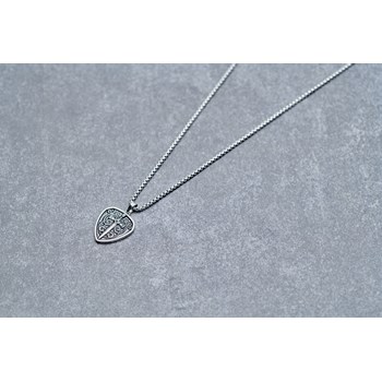 Collier mono-motif Zenon en Acier
