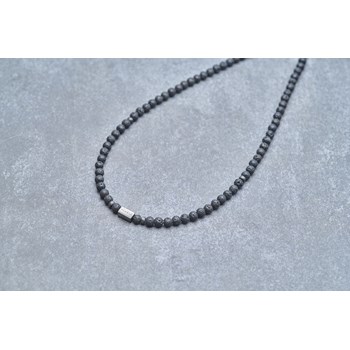 Collier semi-rigide Abel en Acier 316L avec lave noir