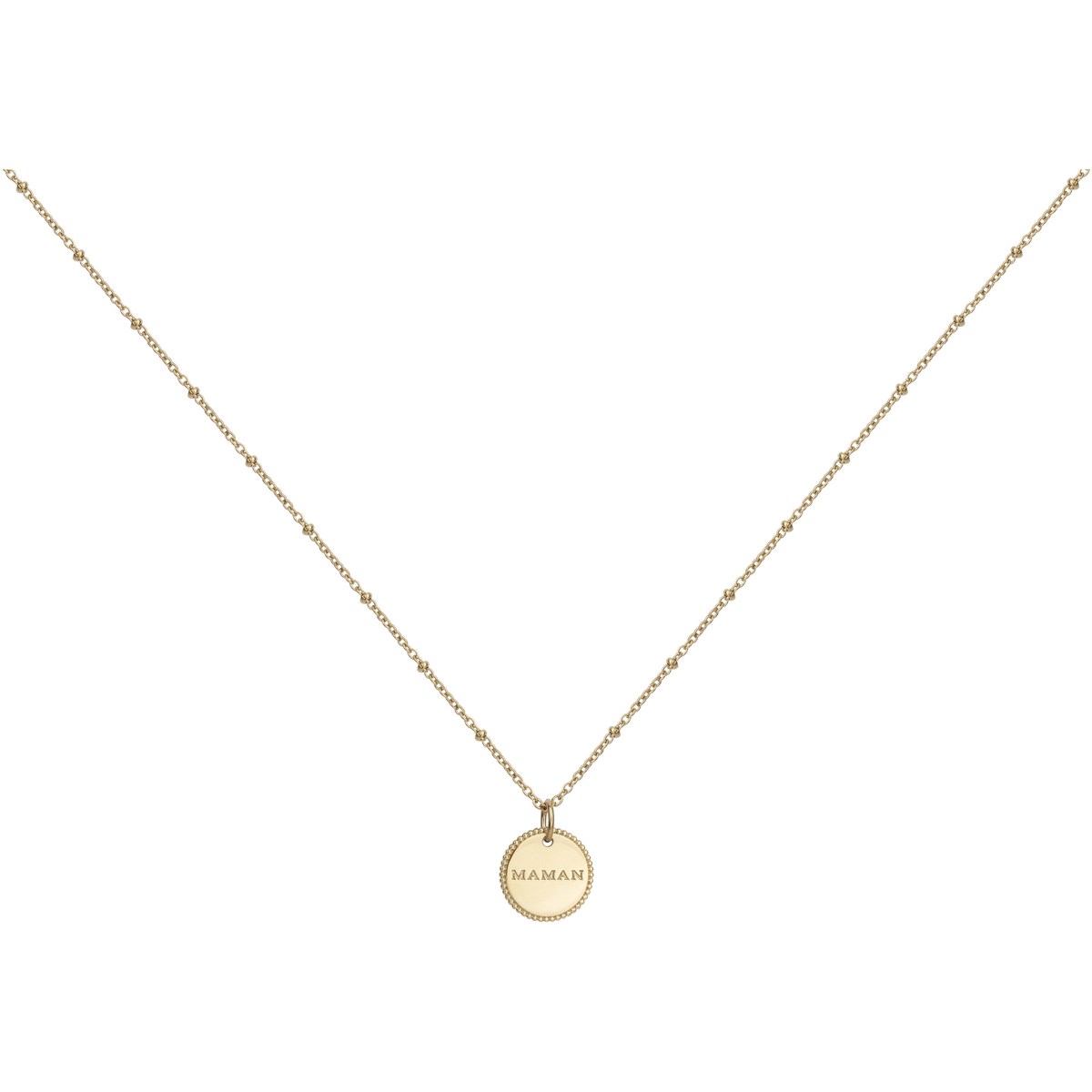 Collier mono-motif Rebecca en Acier 316L