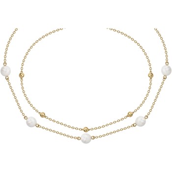 Collier multi-chaînes Ruby en Acier