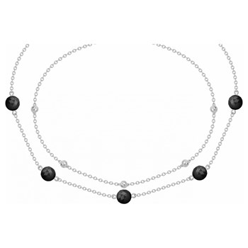 Collier multi-chaînes Ruby en Acier