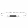 Bracelet Argent Et Cuir Et Chaine Forçat 20cm19 cmcm - vue V1