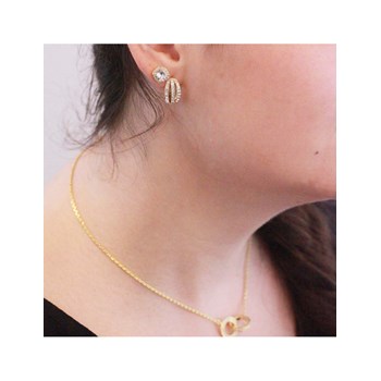 Elegant Earrings - Gold and Crystal