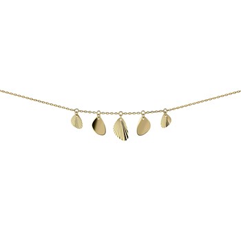 Collier Brillaxis pampilles diamantées en or 18 cts