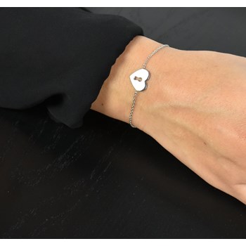 Bracelet clé de mon coeur Argent 925 Rhodié