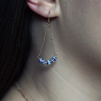 Boucles d'oreilles Piana en pierres Jaspe