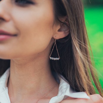 Boucles d'oreilles Piana en pierres Amazonite