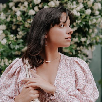 Boucles d'oreilles Piana en pierres Howlite