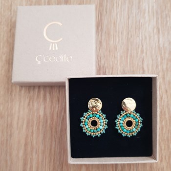 Boucles Inaya Turquoises