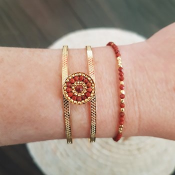 Bracelet Lina Agate noire
