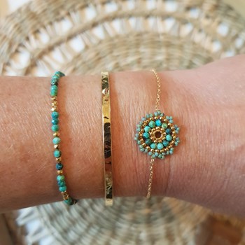 Bracelet Inaya Agate noire