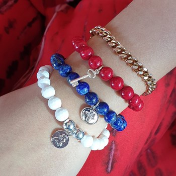 Bracelet lapis lazuli Serenity