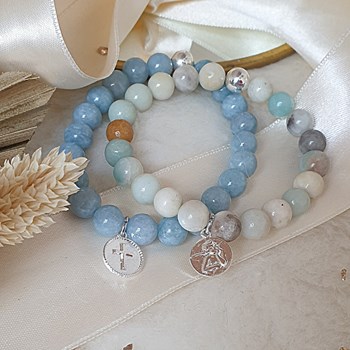 Bracelet amazonite multicolore Serenity