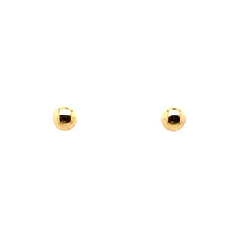Boucles d'oreilles en or 18 carats boule 3mm
