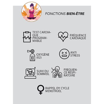 Montre connectée bracelet silicone SMARTY ARENA