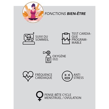 Montre connectée bracelet silicone SMARTY ALEXA